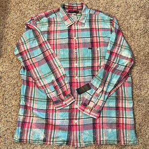 Polo Ralph Lauren- Men’s Plaid Button Down- Size 2XLT